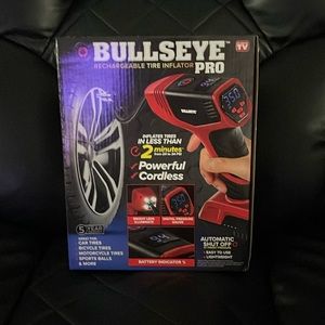 BULLSEYE PRO Rechargeable Tire Inflater.  BRAND NEW.  NEVER OPENED.